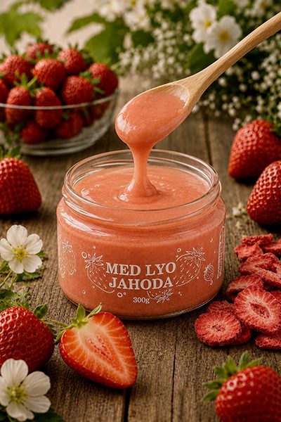 Med lyo jahoda 300 g