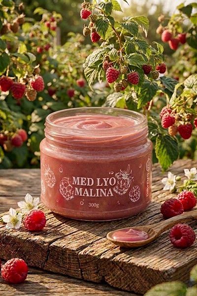 Med lyo malina 300 g